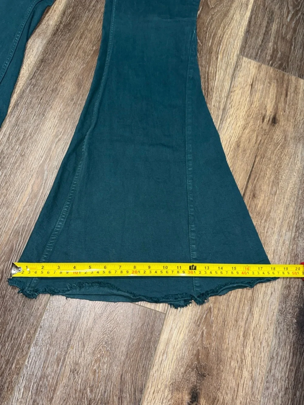 SHYANNE WOMEN'S HIGH RISE SUPER FLARE JEANS in Deep Teal Size 30 - Picture 12 of 12